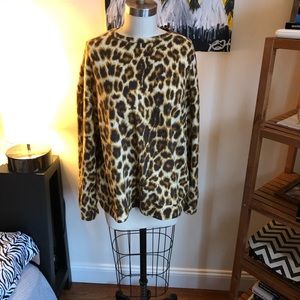 Zara Leopard Over-sized sweater